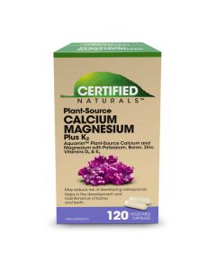PLANT- SOURCE CALCIUM MAGNESIUM PLUS K2 (120 caps)